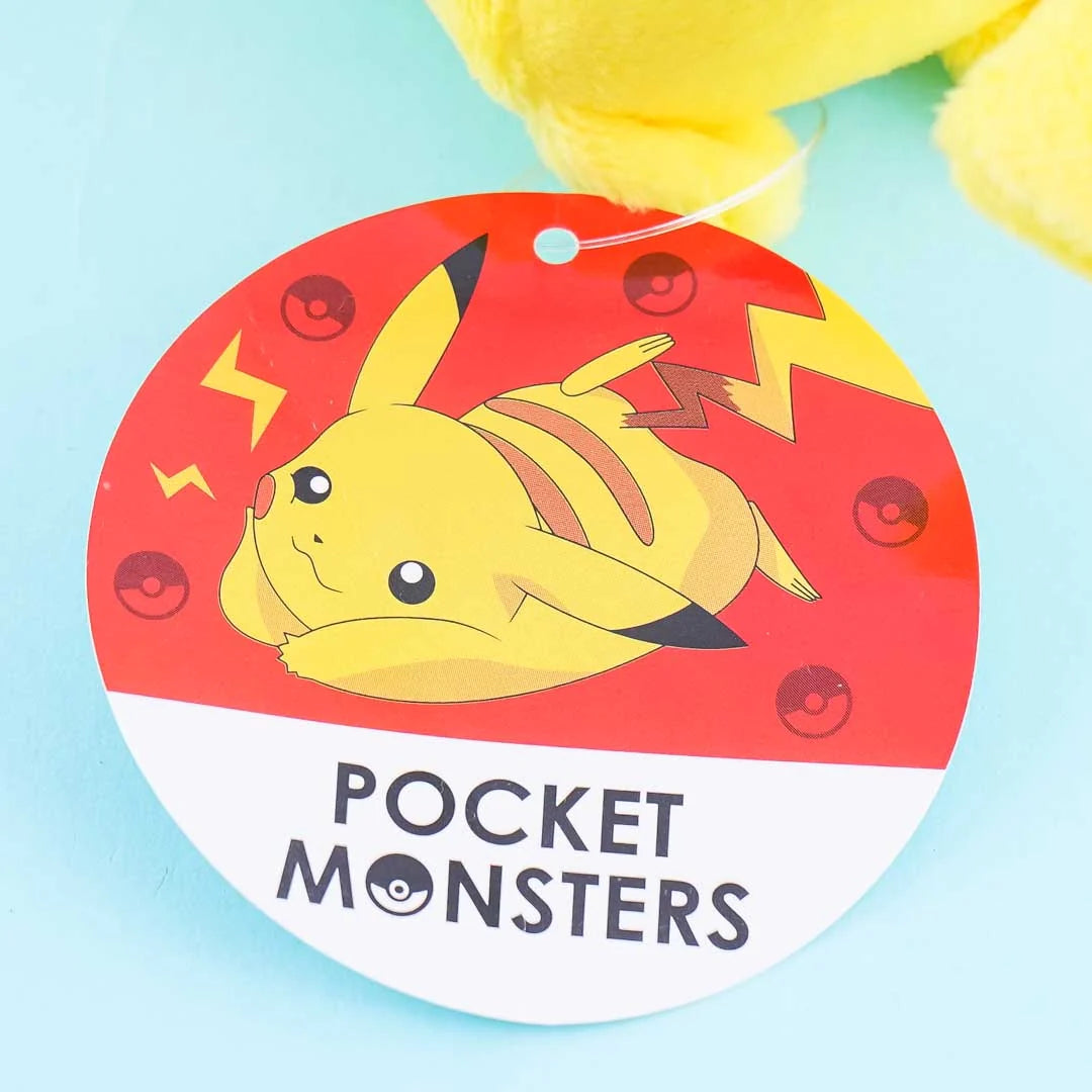 日本 Pikachu 寶貝皮卡丘毛絨拉鏈零錢包 匙扣