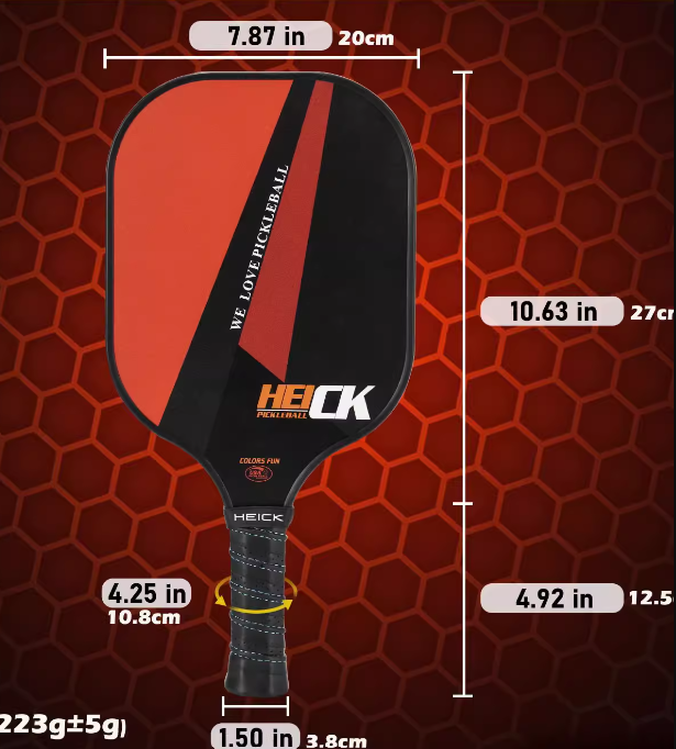 USAPA认证比赛级碳纤维匹克球拍套装(2拍4球1收纳袋) Pickleball