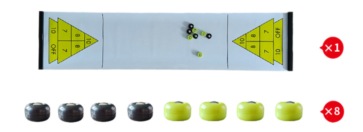 Mini Table Shuffleboard Set (Removable Bar Roll Type) 1200*280mm