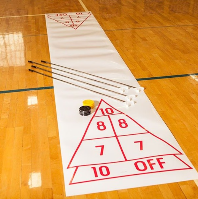 FLOOR SHUFFLEBOARD Medium Floor Shaker Set (Plastic Track 4.7m)