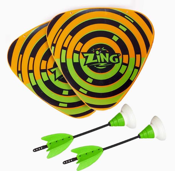 ZING-Mini throwing dart set suction cup arrow shield parent-child outdoor activities