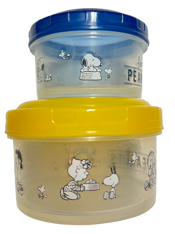日本PEANUTS家庭用品 Snoopy/史努比風格日本製造午餐盒/飯盒(兩個裝)