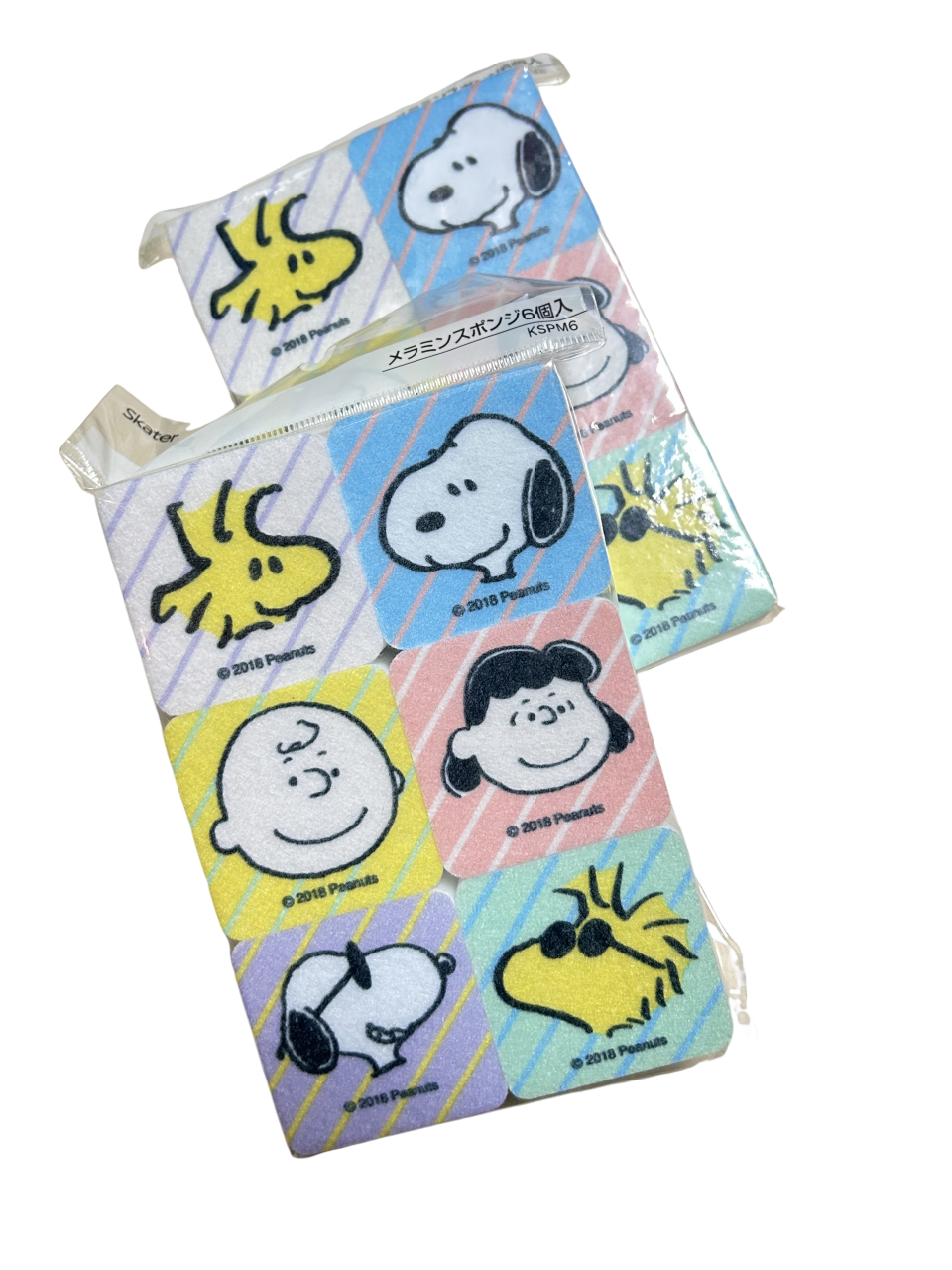 日本卡通6个装snoopy mini百洁布