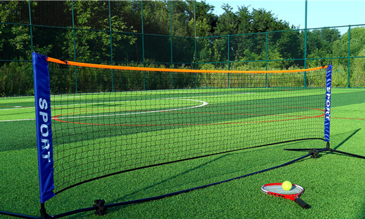 便攜式可調節高度一體式羽毛球網架套裝(網球、匹克球、板羽球等運動適用)