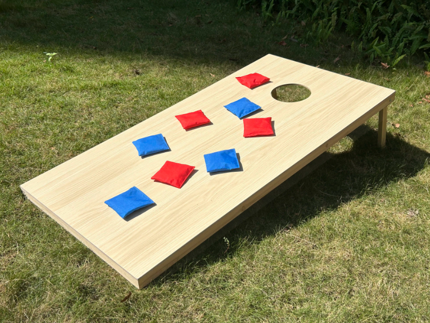 木製長單板 布袋球120x60CM (配豆袋8個 15cm)