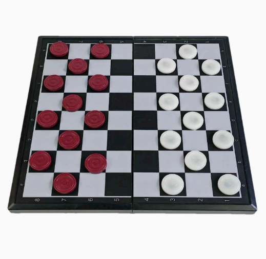 【64格國際跳棋】28.5cm折疊棋盤+磁石棋 西洋跳棋
