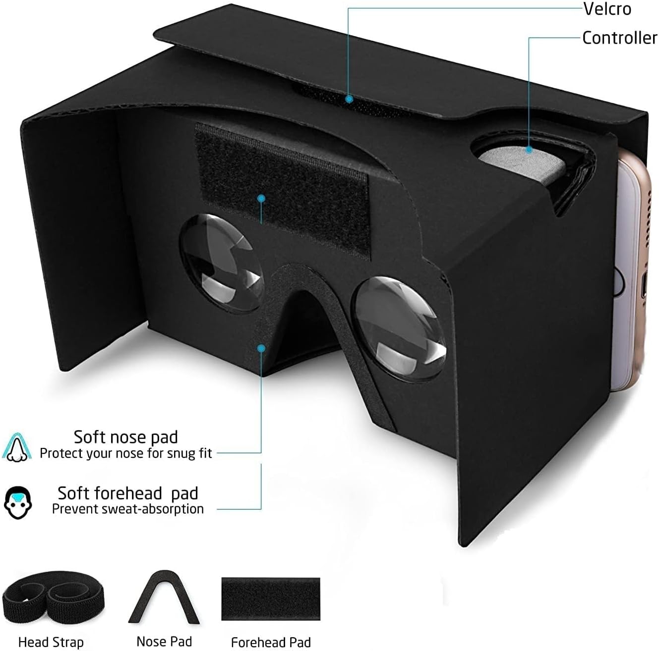 Google Cardboard V2 VR眼鏡盒 第二代智能手機專用虛擬實境 3D