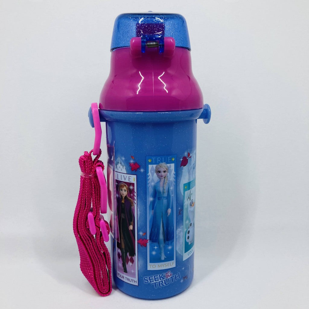 日本製造 Skater-迪士尼冰雪奇緣II兒童水壺/便攜式背帶水樽480ml