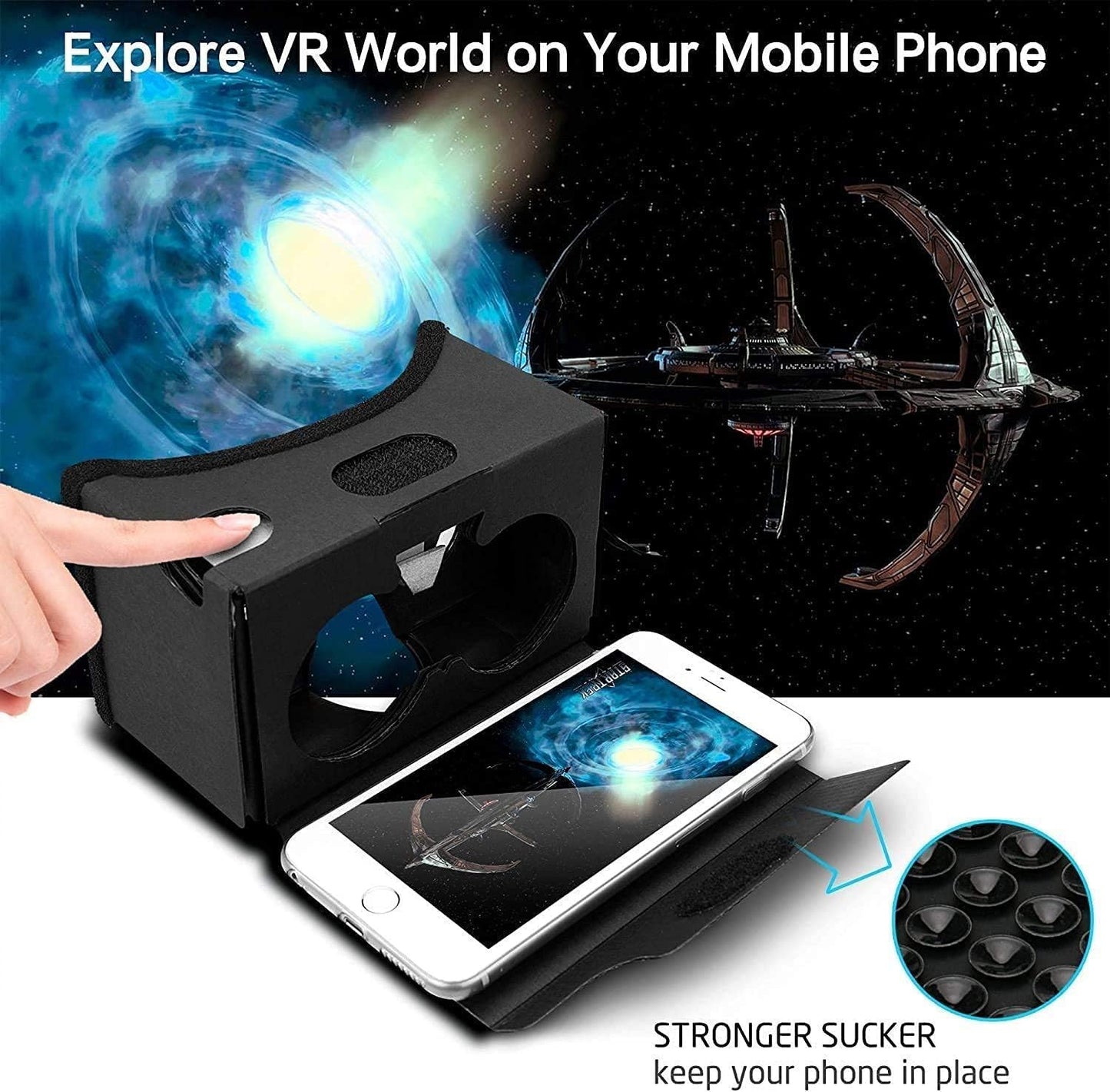 Google Cardboard V2 VR眼鏡盒 第二代智能手機專用虛擬實境 3D
