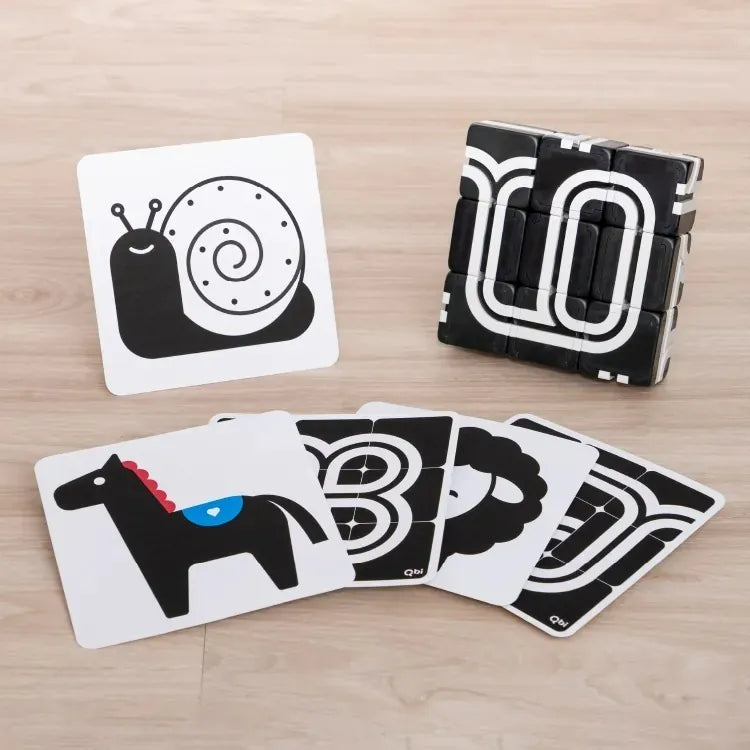 【Taiwan Qbi Exploration Series】0 years old | Baby sees the world: Sensory enlightenment set 9pcs Happy World Play Toddler's Sensory Tour