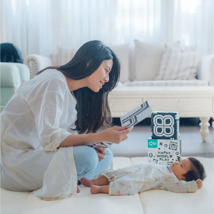 【Taiwan Qbi Exploration Series】0 years old | Baby sees the world: Sensory enlightenment set 9pcs Happy World Play Toddler's Sensory Tour