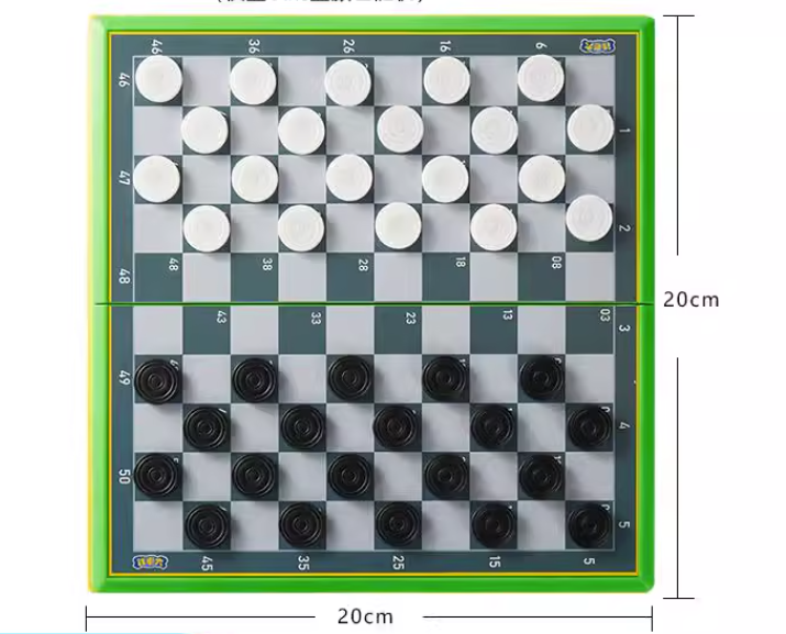 |香港国际跳棋总会|磁石国际跳棋checkers 儿童/成人100格