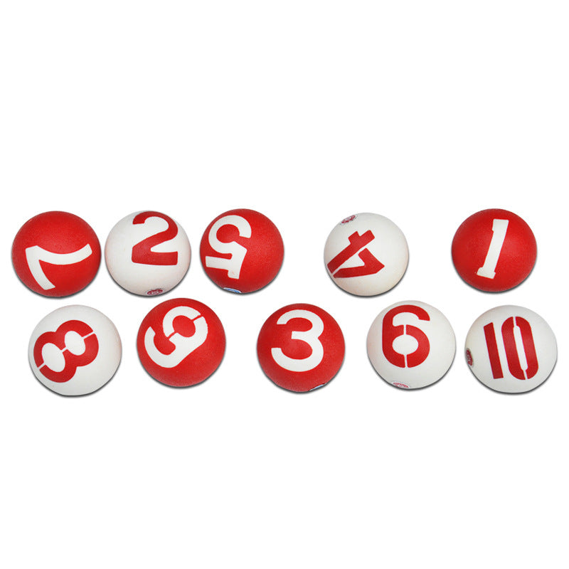 预订款-【门球Gateball】 标准比赛用磨沙双面注号门球75mm 连收纳包器材