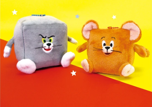 【日本】Tom & Jerry funny shape plush doll吊饰毛绒吉祥物汤姆和杰瑞