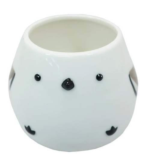 【日本】陶瓷茶具壺和杯子長尾山雀家族 Ceramic Tea Set Pot and Cups Long-tailed Tit Family San Art