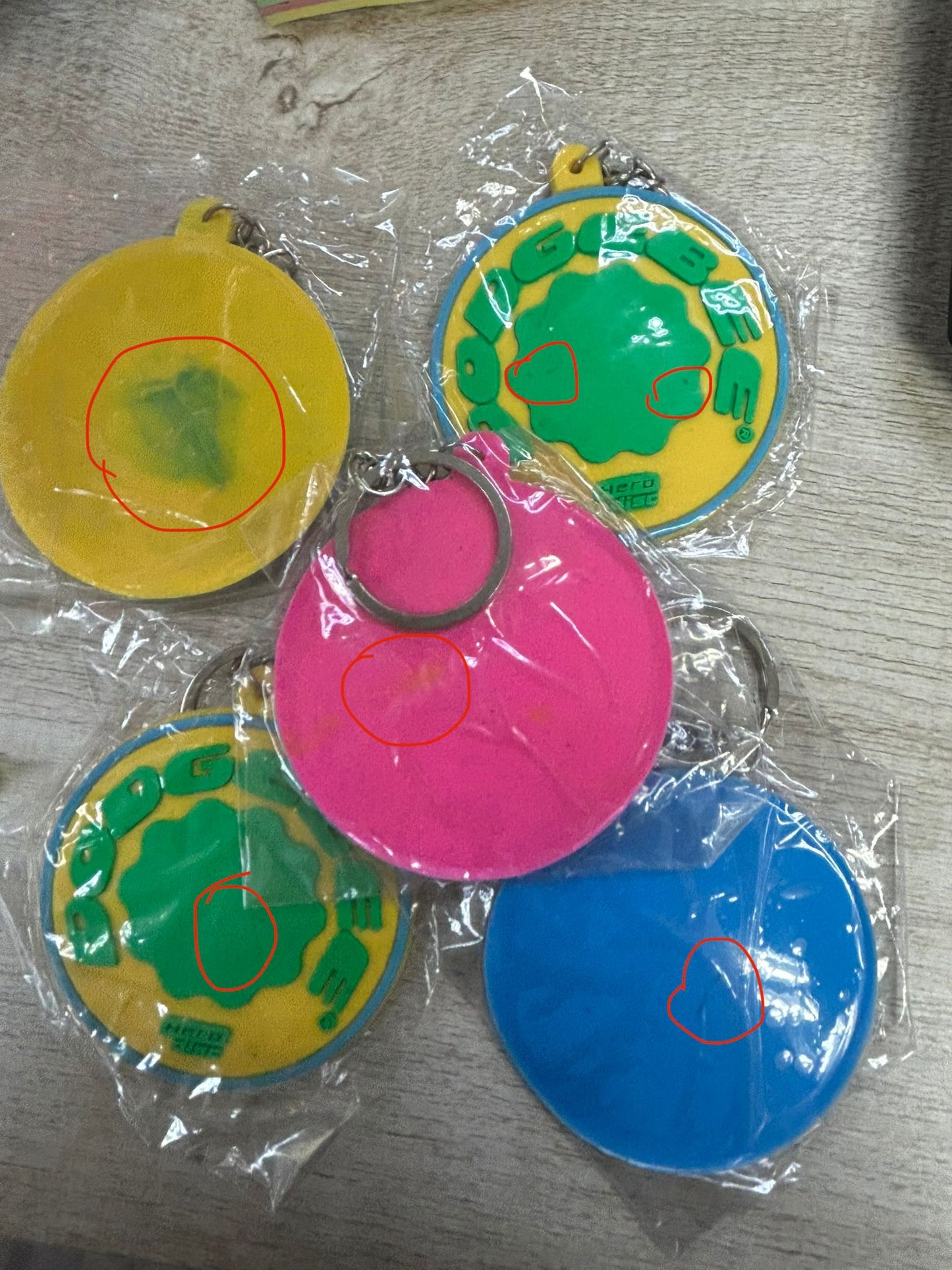 Dogebee躲避盤橡膠匙扣7色