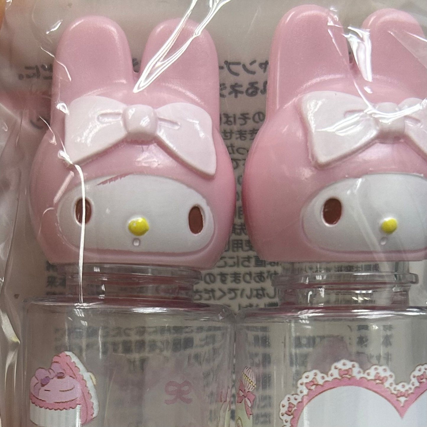 小瑕疵 My melody 2入造型透明空罐30ml 收納罐 乳液罐 化妝品分裝瓶 補充瓶