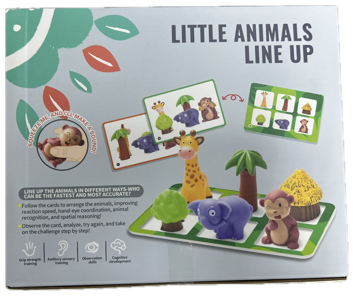 動物樂園軟膠疊疊樂 兒童教育遊戲 邏輯桌遊 26x5x21cm