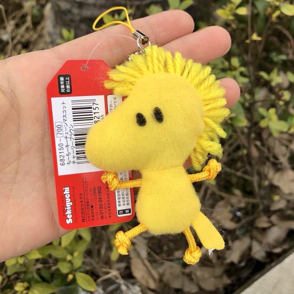 日本史努比查理布朗WOODSTOCK 可爱绒毛Q版造型挂饰小吊饰匙扣Snoopy