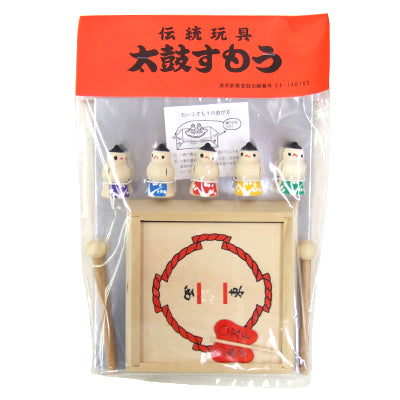 Made in Japan emerging wooden toys taiko sumo