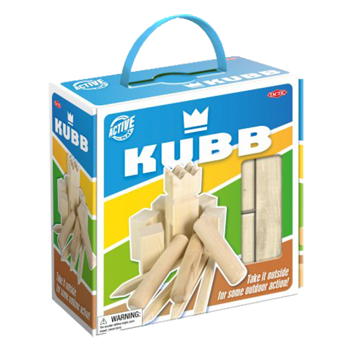 【芬蘭Tactic 投擲新興運動】國皇棋KUBB 家庭裝 棍20cm*5cm,棋:4cm