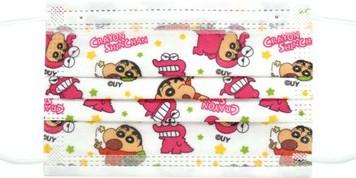 【有折扣!!!兒童中童口罩】蠟筆小新即棄式口罩 (一包7個)