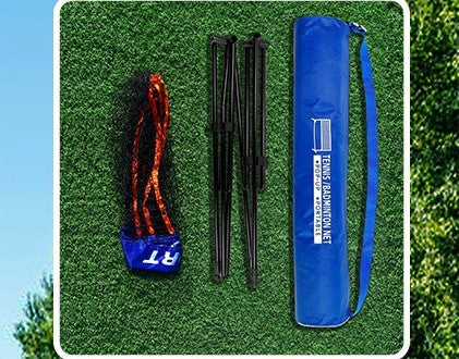 Portable badminton/tennis/pickleball net frame set (3.1/6.1 meters adjustable)
