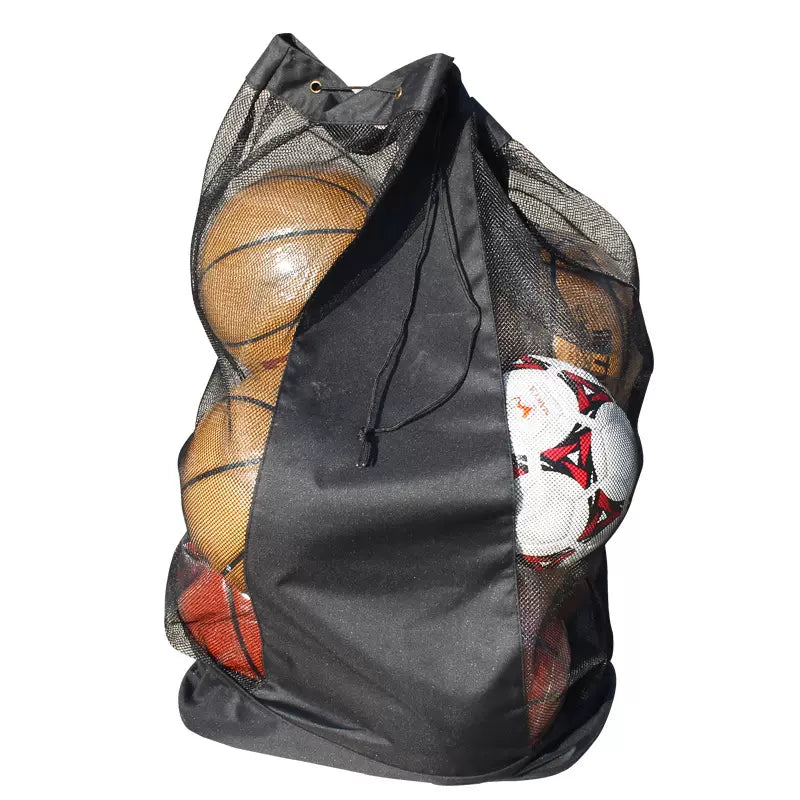 Storage bag large capacity mesh bag (can hold 25 tennis balls/soccer balls/basketball/can store 2*5 meters of turf)