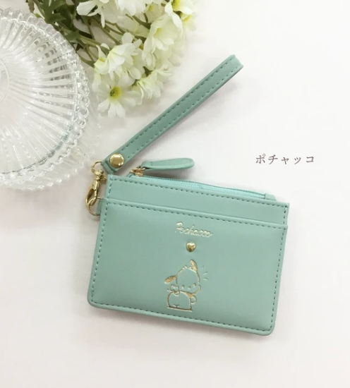 Japanese Sanrio Women's Pochacco Card Holder Coin Purse 12*9*1.3