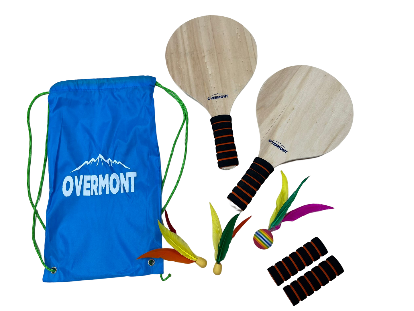 Badminton three-leaf ball set (thin) racket 33*19*0.9cm