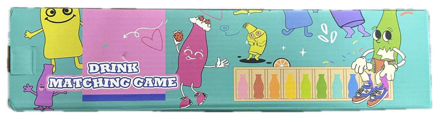 趣味瓶配對 飲料配對遊戲 記憶訓練 邏輯思維 動手能力 幼兒教育 31x5x8cm