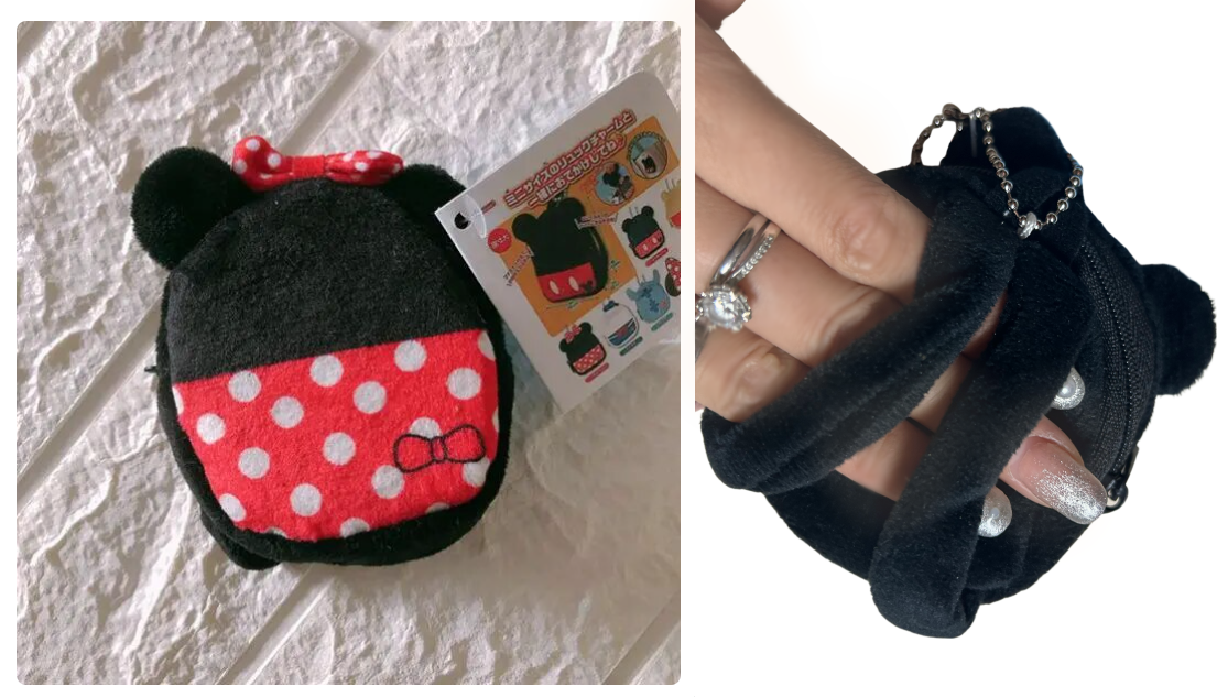 日本 Disney 迪士尼 Mickey米奇米妮/唐老鴨/小熊維尼/史迪仔 耳机收纳包背包小挂件零钱包
