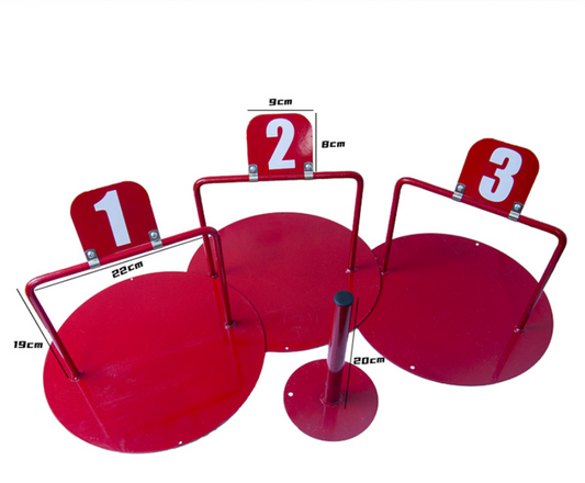 In stock [Gateball] Standard game removable red three-door one-post goal set croquet