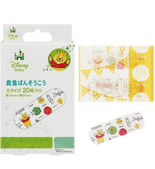 日本 SKATER POOH 小童膠布 20片裝