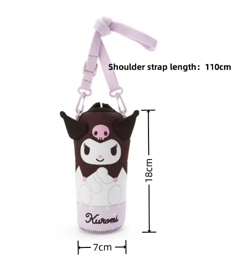 Sanrio Kuromi Insulated Water Bottle Holder Insulated Water Bottle Crossbody Bag