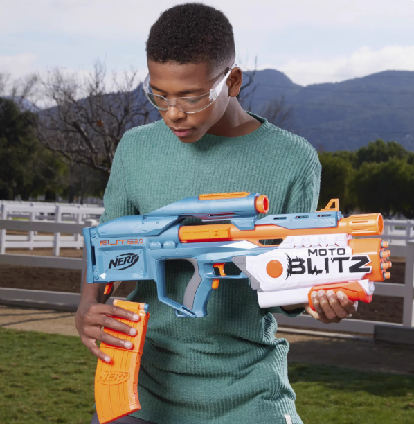 NERF Heat Elite 2.0 Manual and Electric Soft Bullet Gun Soft Bullet Launcher Children's Toy Gun