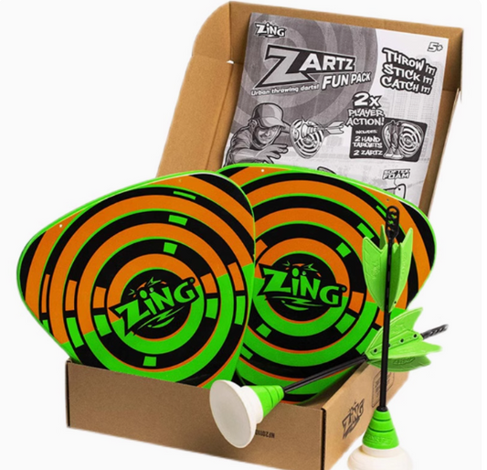 ZING-Mini throwing dart set suction cup arrow shield parent-child outdoor activities