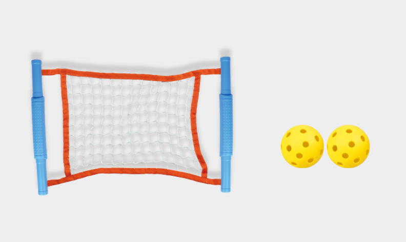 Sensory training hand net bouncing ball passing and catching
