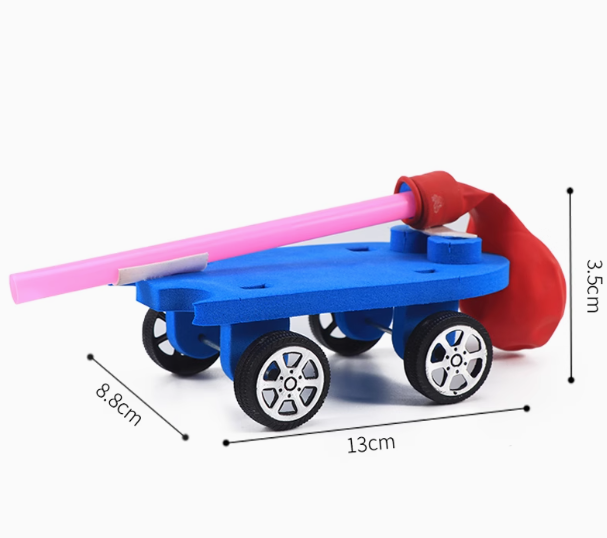 【STEAM兒童動手系列】氣球動力車 DIY實驗器材