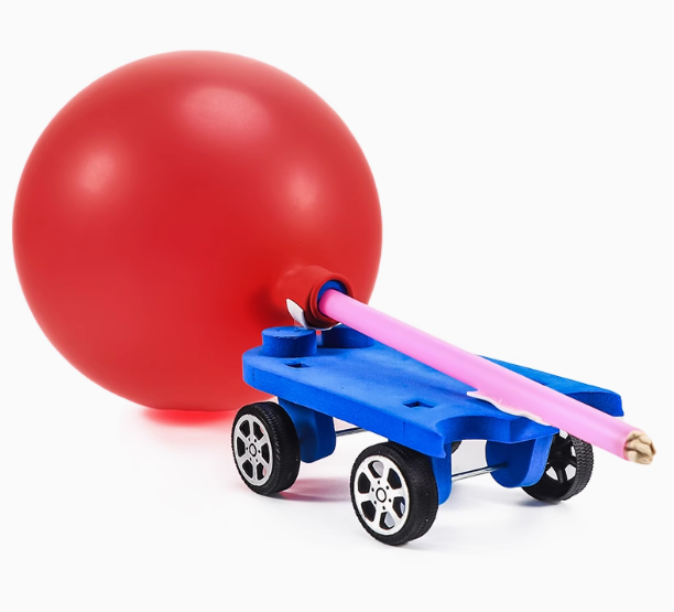 【STEAM兒童動手系列】氣球動力車 DIY實驗器材