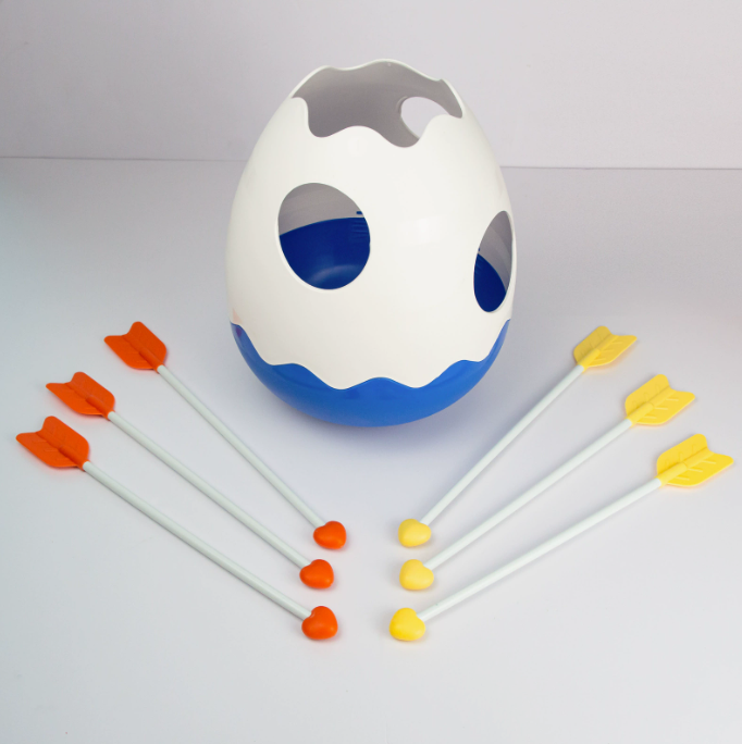 Tumbler tossing pot and arrow toy set parent-child team game