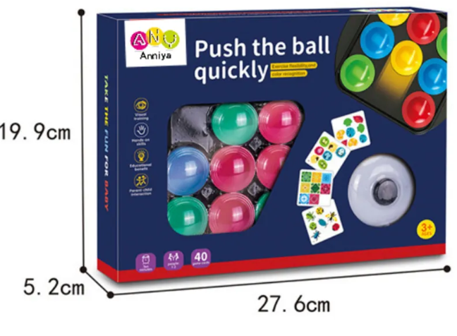 【趣味桌遊】Push The Ball Quickly | 瘋狂推推樂 | 卡片對對碰 | 益智思維訓練 | 家庭遊戲