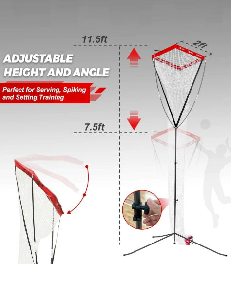 預訂款 便攜式可調節排球發球設備 扣球訓練設備（配送收納袋）