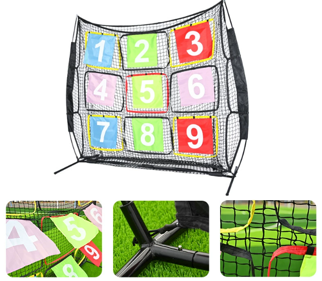 預訂款 便攜式躲避盤ADF 彩色玻璃纖維九宮格網架 2.1米