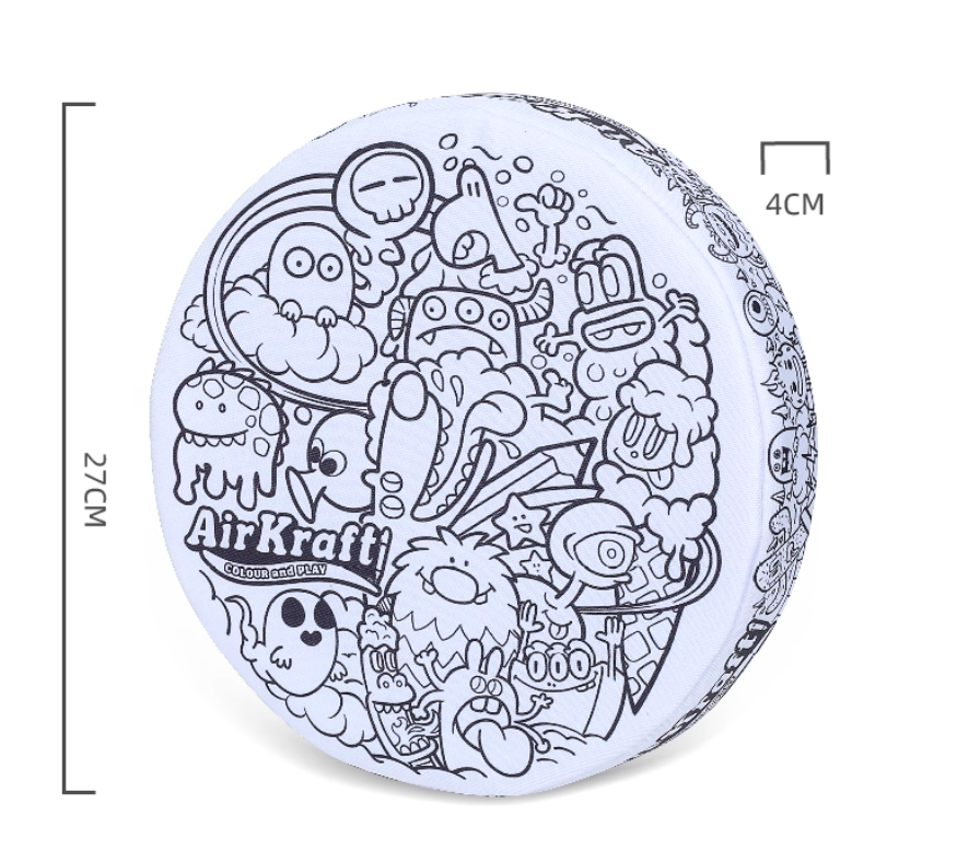 預訂款 DIY兒童親子牛津布塗鴉躲避盤（配8支蠟筆）