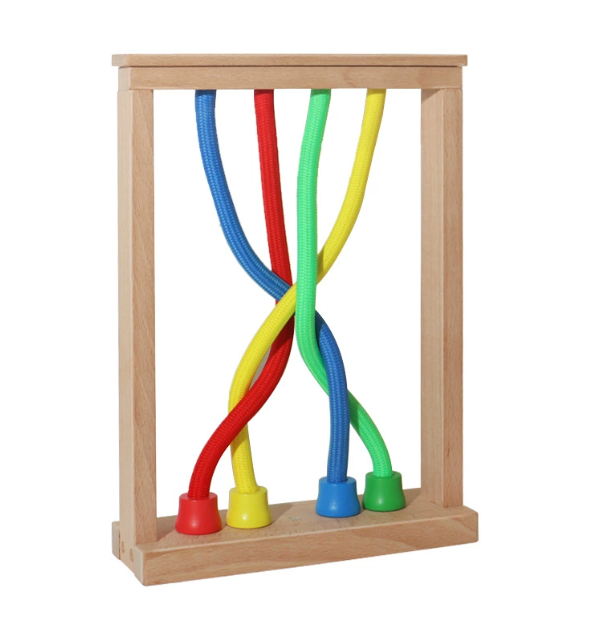 親子互動 木製解繩智力教育玩具 訓練邏輯思維33.5*25*8.5cm