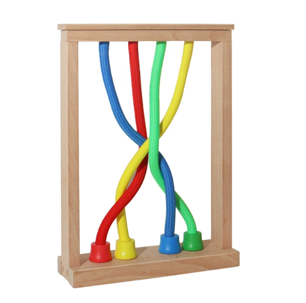 親子互動 木製解繩智力教育玩具 訓練邏輯思維33.5*25*8.5cm