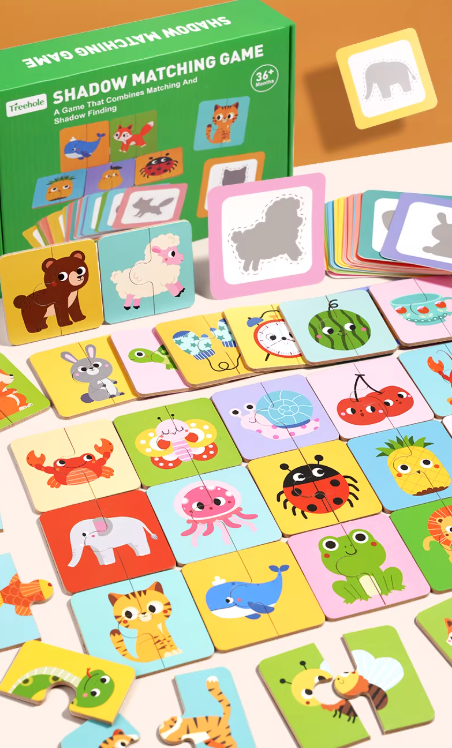 Shadow Matching Puzzle Game 親子動物影子配對遊戲