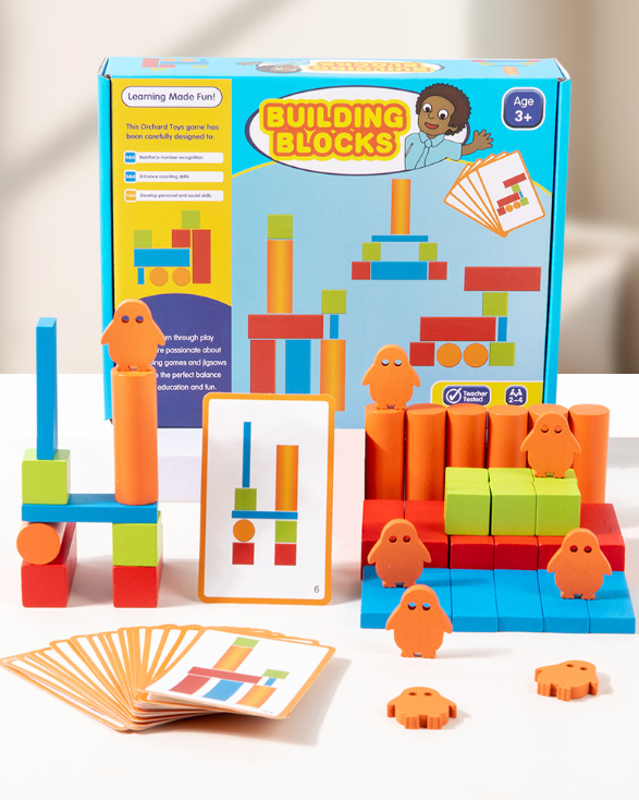 親子考反應 企鵝建築拼搭積木