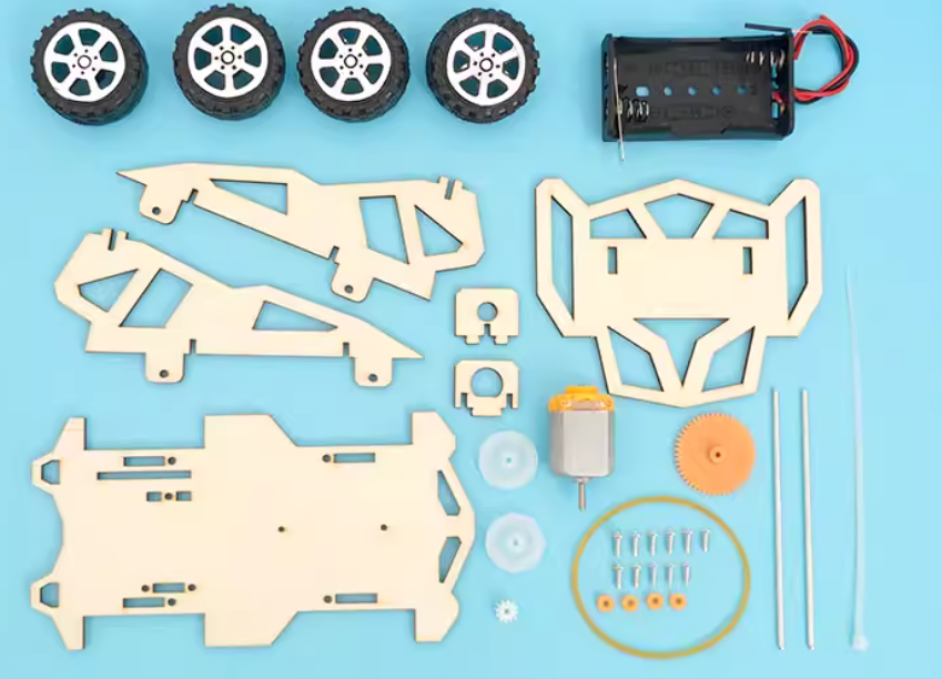 【STEAM兒童動手系列】四驅小賽車DIY科學實驗材料包